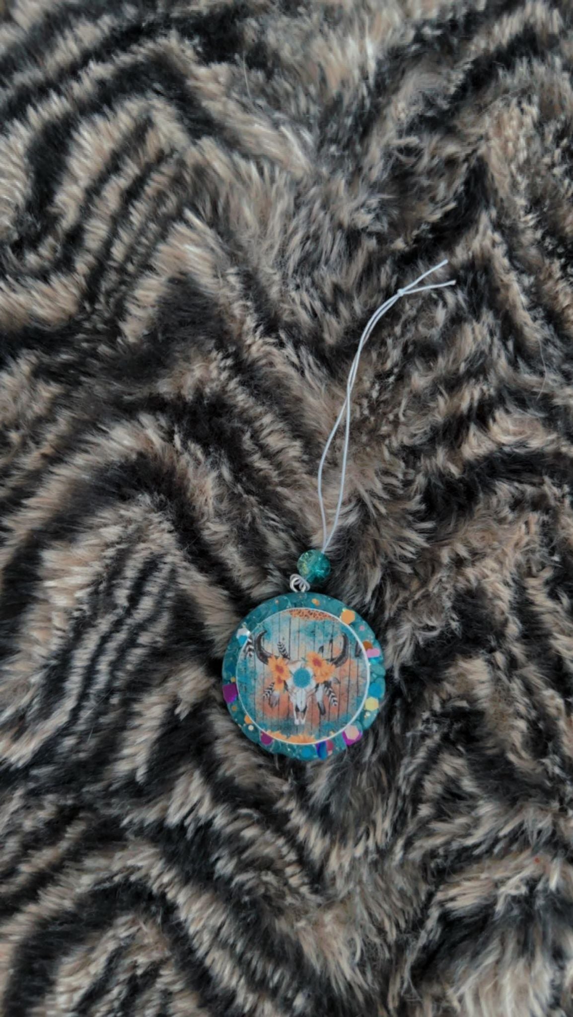 Mini Round- Sunflower Bullskull