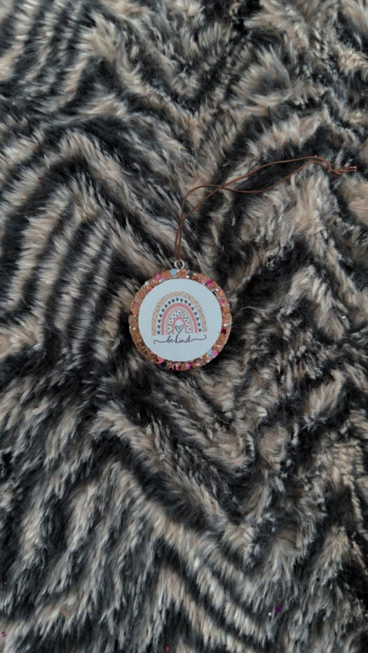 Mini Round- Bee Kind Rainbow