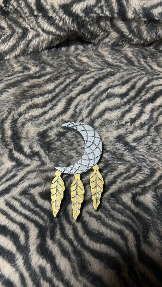 Moon and Feathers