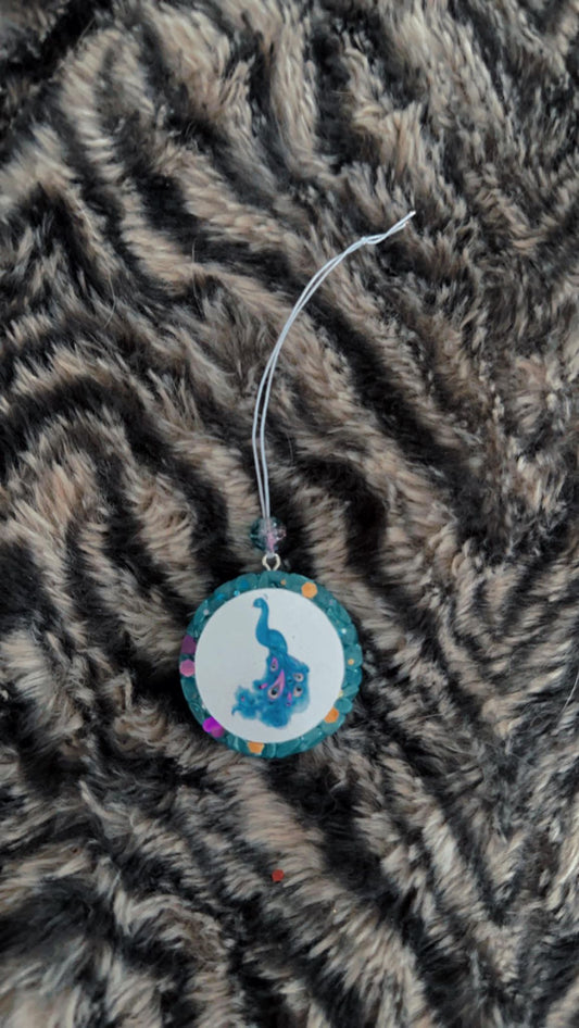Mini Round- Peacock