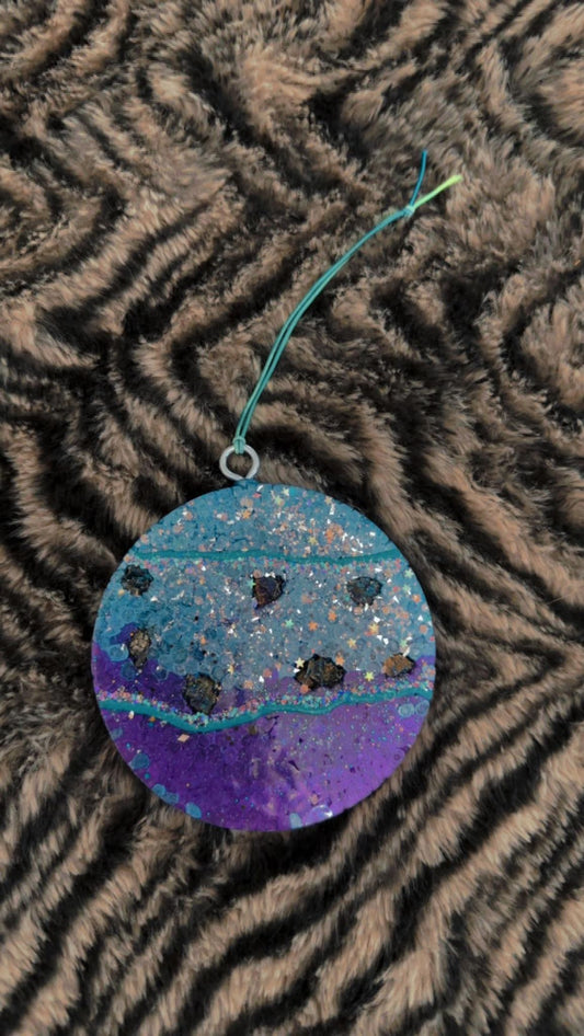 4" Crystal Infused- Peacock Oar