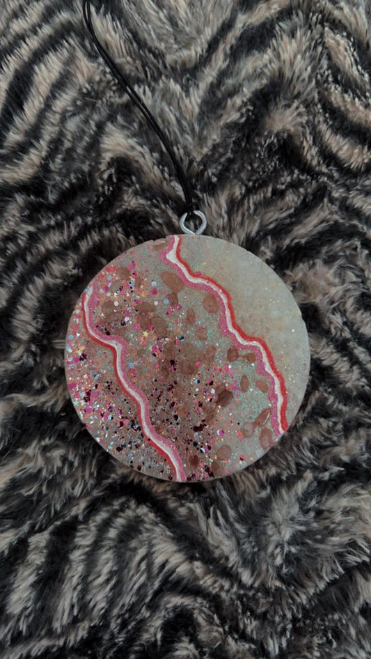 4" Crystal Infused- Strawberry Quartz